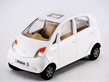 Tata Nano Toy Car (White)
